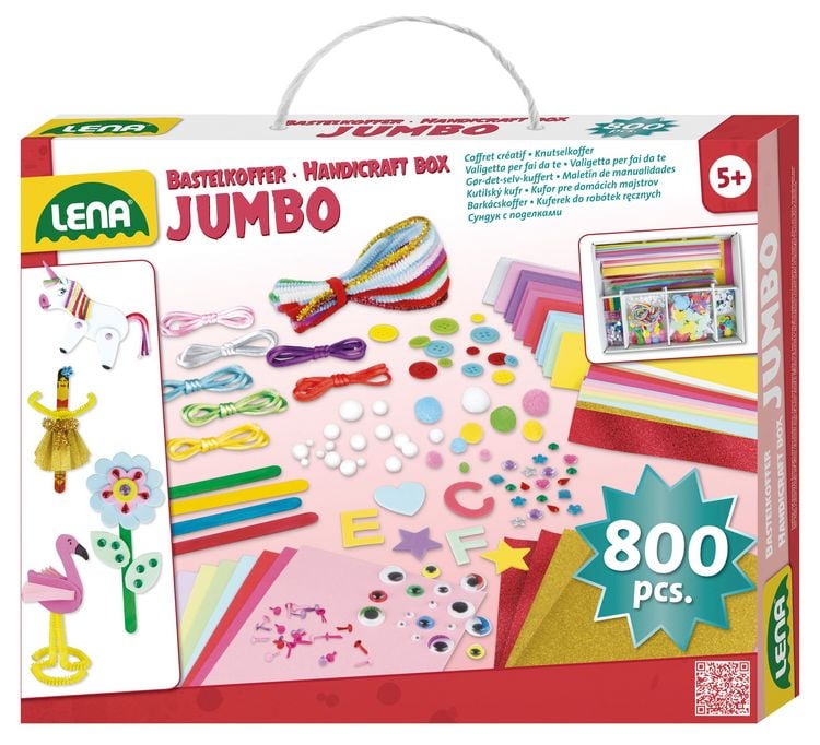 Produktbild: LENA 42664 - Bastelkoffer Jumbo pink