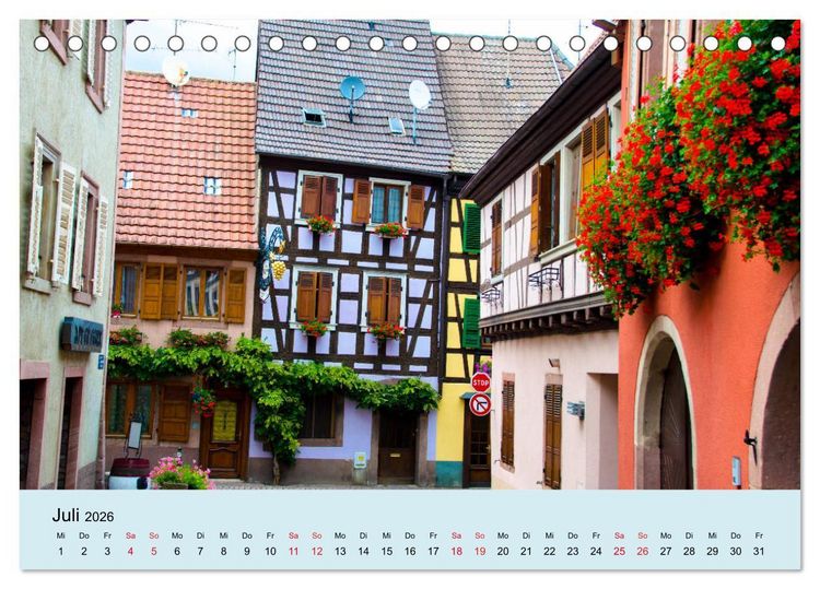 Produktbild: Elsass- und Vogesentr&auml;ume (Tischkalender 2026 DIN A5 quer), CALVENDO Monatskalender