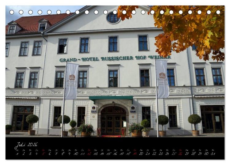 Produktbild: Weimar (Tischkalender 2026 DIN A5 quer), CALVENDO Monatskalender