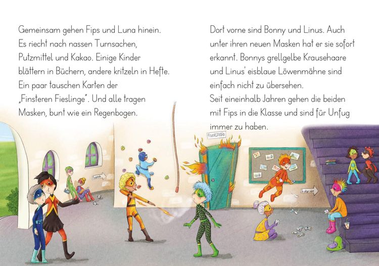 Produktbild: LESEZUG/2. Klasse - Lesestufe 2: Fips, Kiki und die Schule der Superhelden
