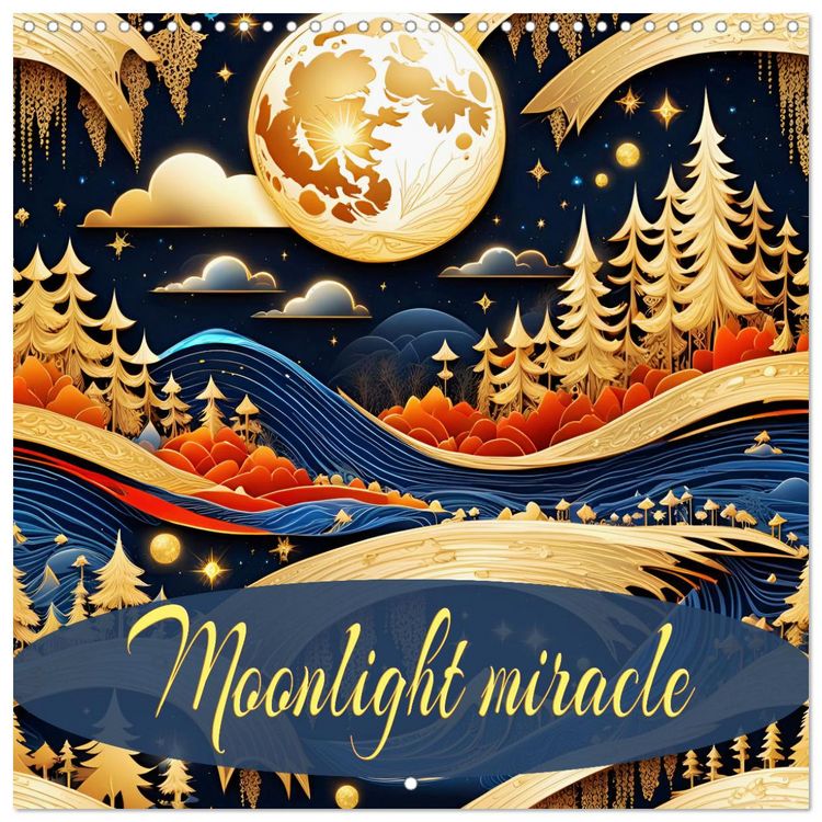 Produktbild: Moonlight miracle (Wall Calendar 2026 12 &times; 12 Inch) CALVENDO 12 Month Wall Calendar