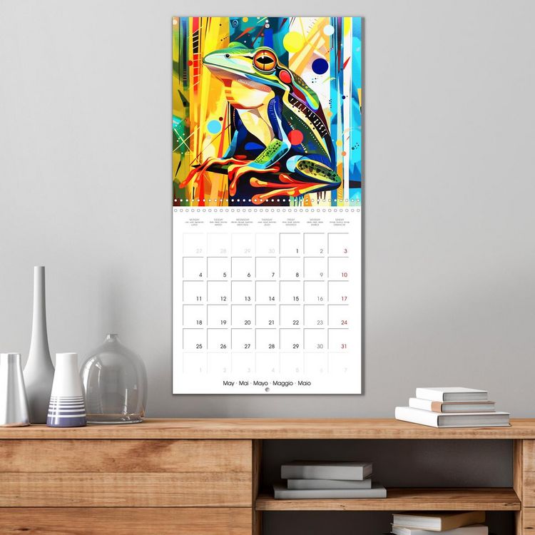 Produktbild: Symphonie animale color&eacute;e (Calendrier mural carr&eacute; 2026 30x30 cm) Calendrier double avec une page pour vos prises de notes