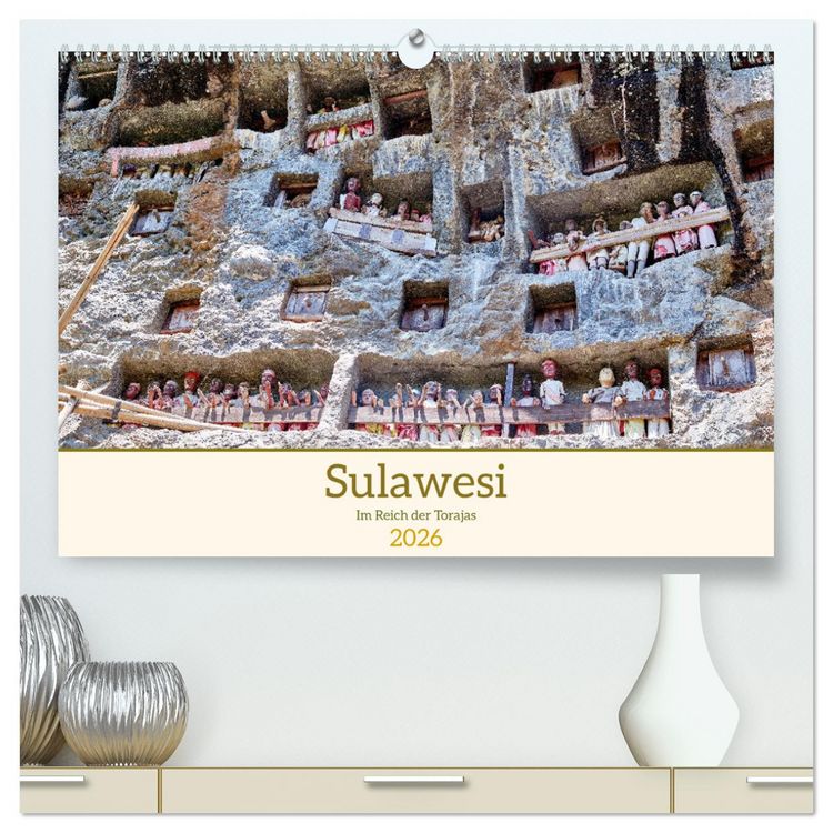 Produktbild: Sulawesi Im Reich der Torajas (hochwertiger Premium Wandkalender 2026 DIN A2 quer), Kunstdruck in Hochglanz