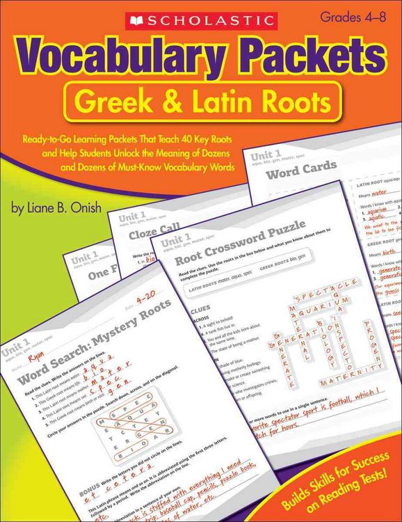 Produktbild: Vocabulary Packets: Greek & Latin Roots