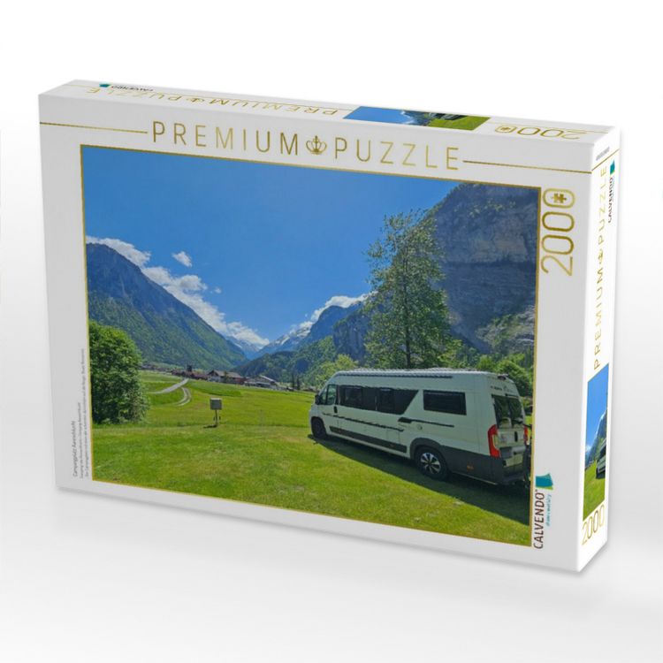 Produktbild: CALVENDO Puzzle Campingplatz Aareschlucht | 2000 Teile Lege-Gr&ouml;&szlig;e 90x67cm Foto-Puzzle f&uuml;r gl&uuml;ckliche Stunden