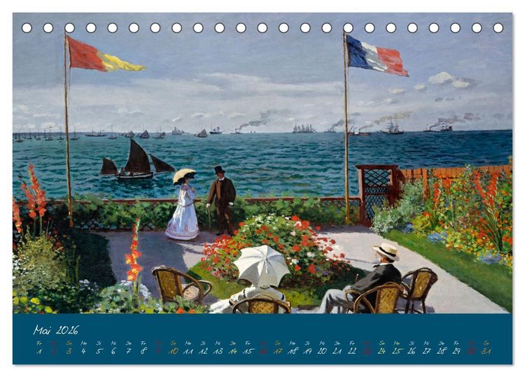 Produktbild: Typisch Monet (Tischkalender 2026 DIN A5 quer), CALVENDO Monatskalender