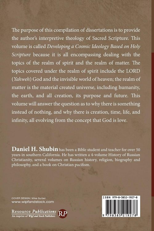 Produktbild: Developing a Cosmic Ideology Based on Holy Scripture