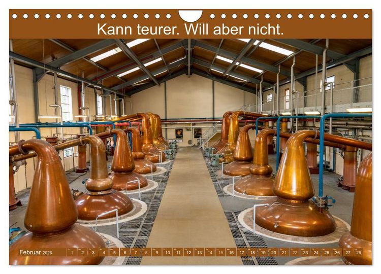 Produktbild: Witzige Whisky-Werbeslogans (Wandkalender 2026 DIN A4 quer), CALVENDO Monatskalender