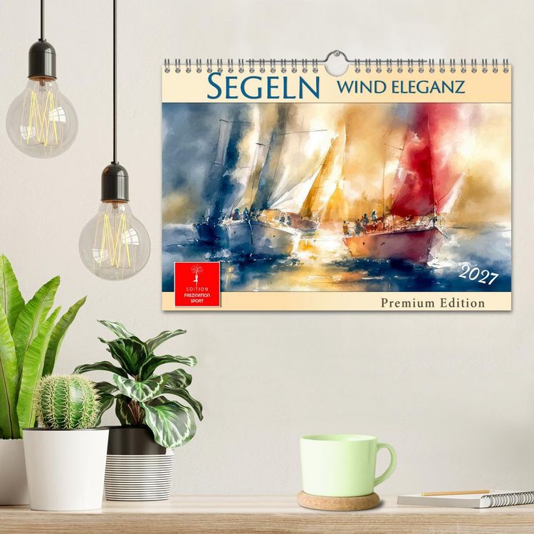 Produktbild: Segeln - Wind Eleganz (Wandkalender 2027 DIN A4 quer), CALVENDO Monatskalender