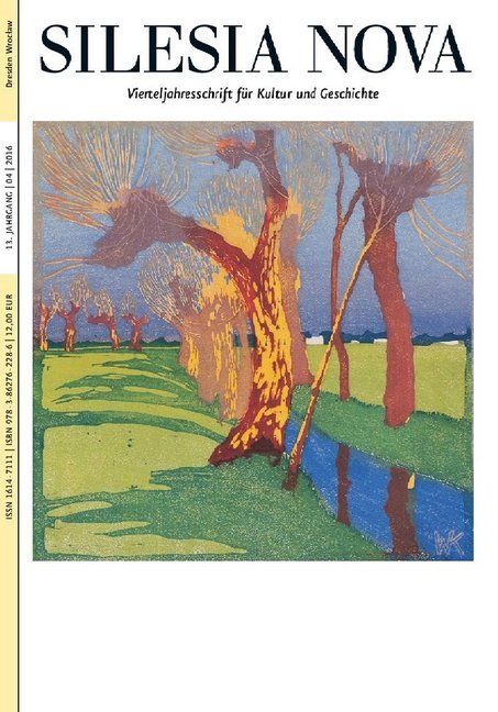 Produktbild: Silesia Nova. Zeitschrift f&uuml;r Kultur und Geschichte / Silesia Nova