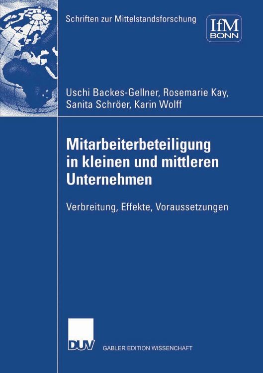 Produktbild: Mitarbeiterbeteiligung in kleinen und mittleren Unternehmen