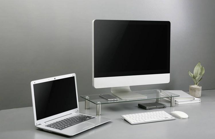 Produktbild: SpeaKa Professional Monitor-Erh&ouml;hung H&ouml;hen-Bereich: 75 bis 90 mm Transparent