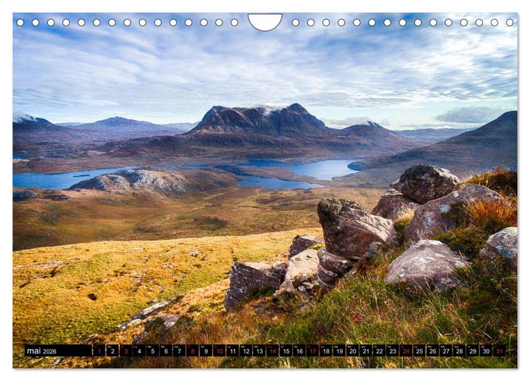 Produktbild: HIGHLAND, Lumi&egrave;res d'Ecosse (Calendrier mural 2026 DIN A4 vertical), CALVENDO calendrier mensuel