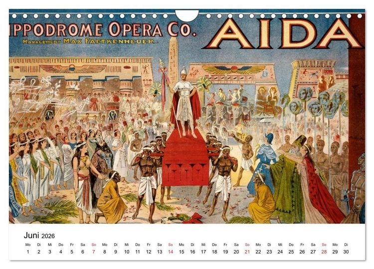Produktbild: Vintage-Poster aus Theater, Film und Werbung (Wandkalender 2026 DIN A4 quer), CALVENDO Monatskalender