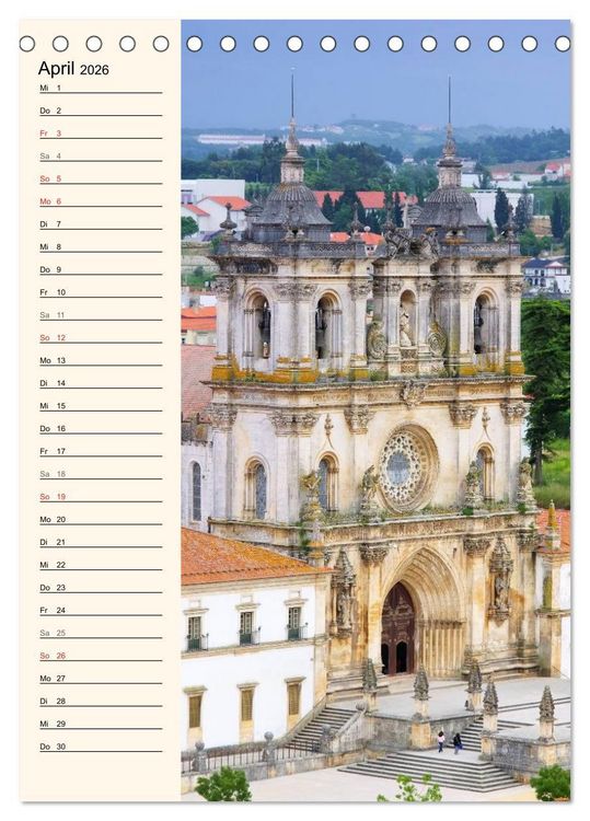 Produktbild: Portugal (Tischkalender 2026 DIN A5 hoch), CALVENDO Monatskalender