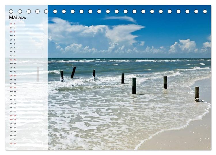 Produktbild: FLORIDA Idyllischer Sonnenscheinstaat (Tischkalender 2026 DIN A5 quer), CALVENDO Monatskalender