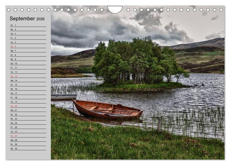 Produktbild: Schottland. Herbe Natursch&ouml;nheit (Wandkalender 2026 DIN A4 quer), CALVENDO Monatskalender