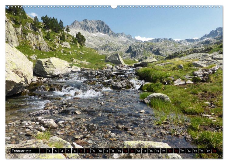 Produktbild: Zauber der Pyren&auml;en - Wandern in den &ouml;stlichen Pyren&auml;en (Wandkalender 2026 DIN A2 quer), CALVENDO Monatskalender