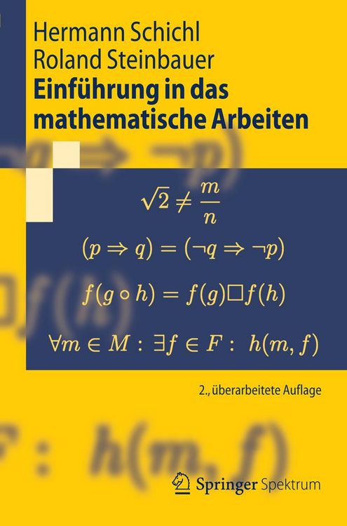 Produktbild: Einf&uuml;hrung in das mathematische Arbeiten