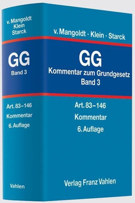 Produktbild: Kommentar zum Grundgesetz / Kommentar zum Grundgesetz Bd. 3: Artikel 83 bis 146