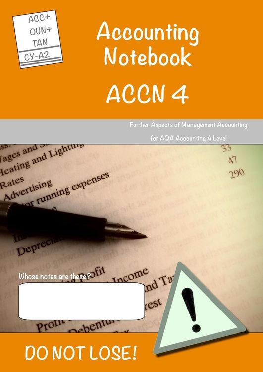 Produktbild: Course Notes - AQA Accounting - ACCN 4