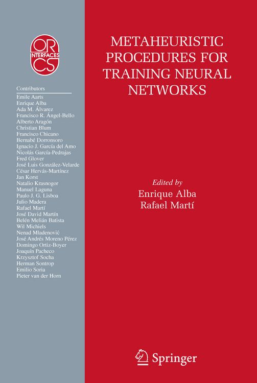 Produktbild: Metaheuristic Procedures for Training Neural Networks