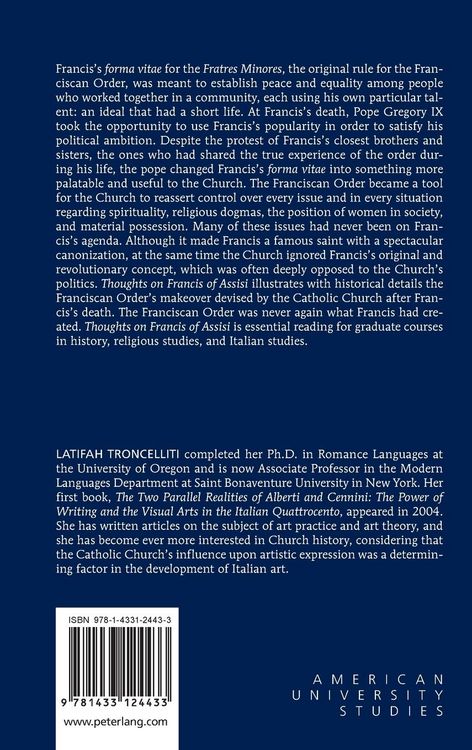 Produktbild: Thoughts on Francis of Assisi