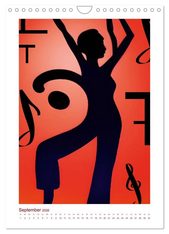 Produktbild: Musikliebe (Wandkalender 2026 DIN A4 hoch), CALVENDO Monatskalender