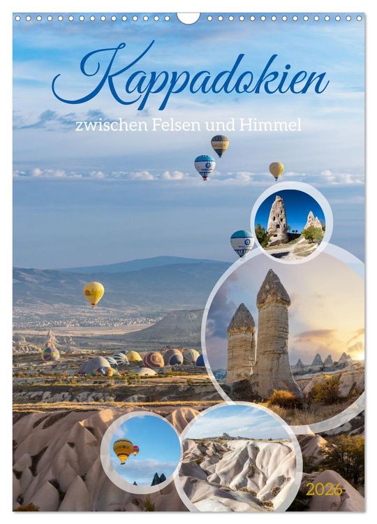 Produktbild: Kappadokien, zwischen Felsen und Himmel (Wandkalender 2026 DIN A3 hoch), CALVENDO Monatskalender