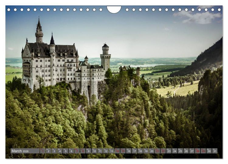 Produktbild: Castles from South Germany (Wall Calendar 2026 DIN A4 landscape), CALVENDO 12 Month Wall Calendar