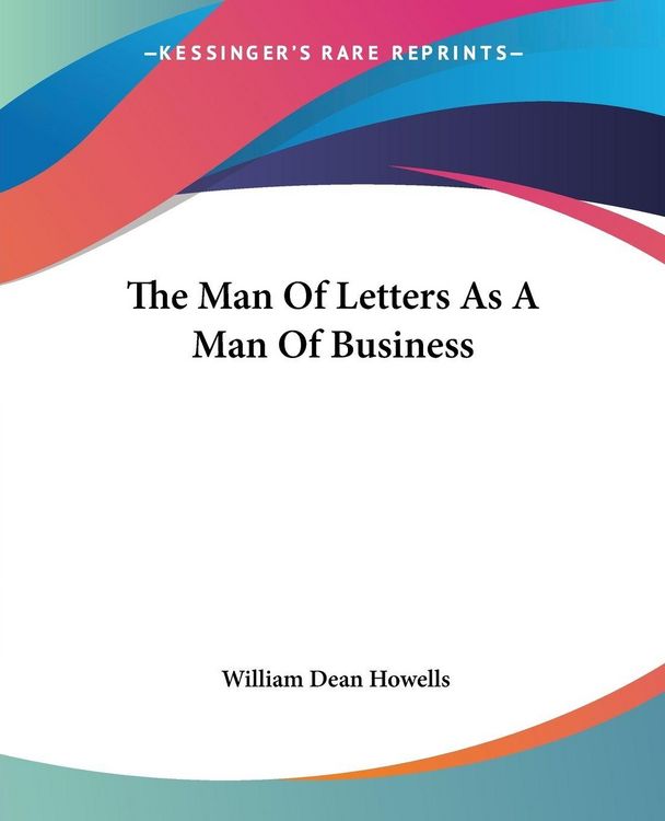 Produktbild: The Man Of Letters As A Man Of Business