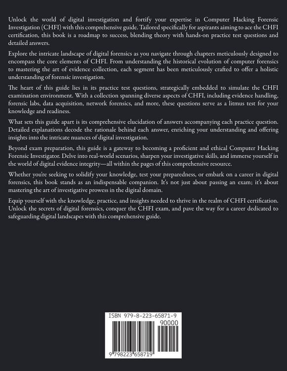 Produktbild: CHFI Computer Hacking Forensic Investigator The Ultimate Study Guide to Ace the Exam