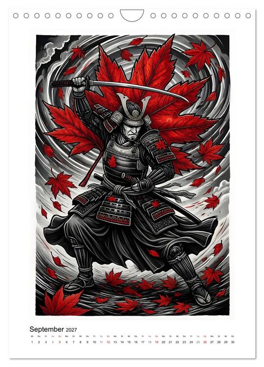 Produktbild: Irezumi - Japans Seele in zwei Farben (Wandkalender 2027 DIN A4 hoch), CALVENDO Monatskalender