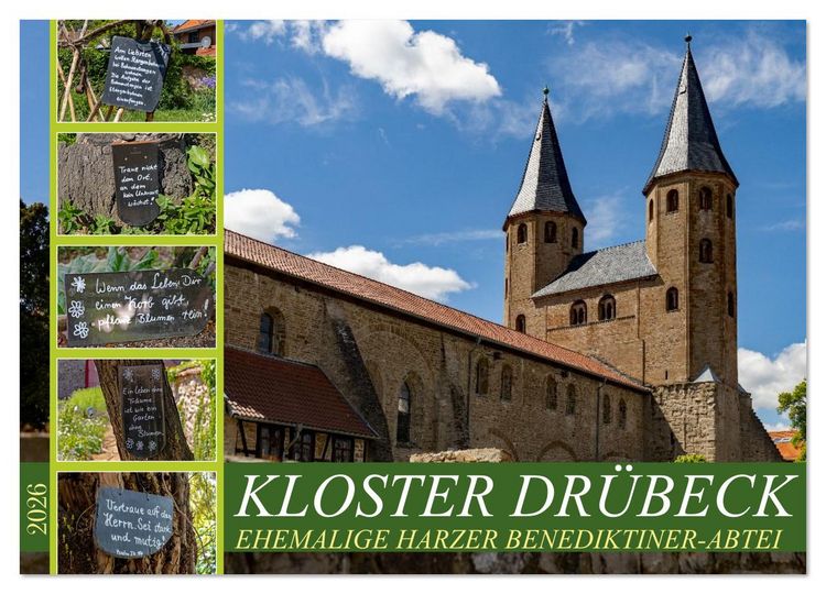 Produktbild: Kloster Dr&uuml;beck-Ehemalige Harzer Benediktiner-Abtei (Wandkalender 2026 DIN A3 quer), CALVENDO Monatskalender