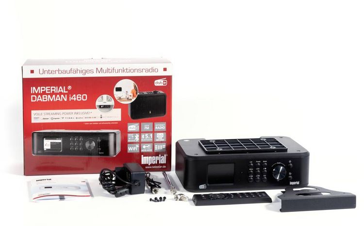 Produktbild: Imperial DABMAN i460 (sw) Internet K&uuml;chenradio Internet, DAB+, UKW, FM Bluetooth&reg;, Internetradio, UKW, USB, WLAN, Notfallradio
