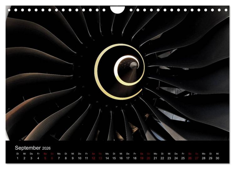 Produktbild: Airbus A350 Hautnah (Wandkalender 2026 DIN A4 quer), CALVENDO Monatskalender