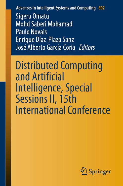 Produktbild: Distributed Computing and Artificial Intelligence, Special Sessions II, 15th International Conference