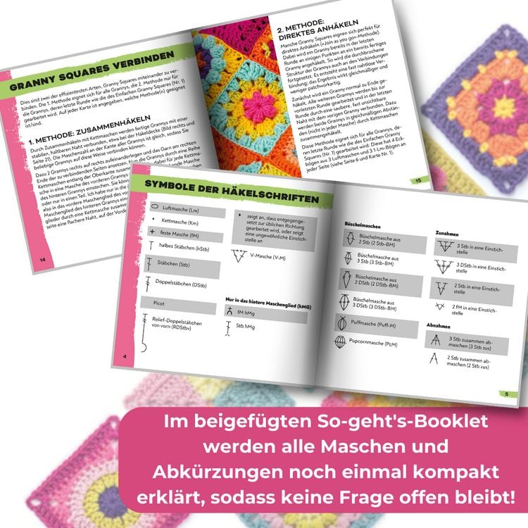 Produktbild: Granny Square H&auml;kel-Karten (Deutsche Ausgabe)
