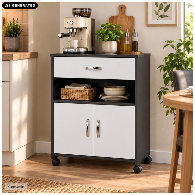 Produktbild: HTI-Living K&uuml;chenschrank Grau/Wei&szlig; Blanca K&uuml;chenschrank Grau/Wei&szlig; Blanca