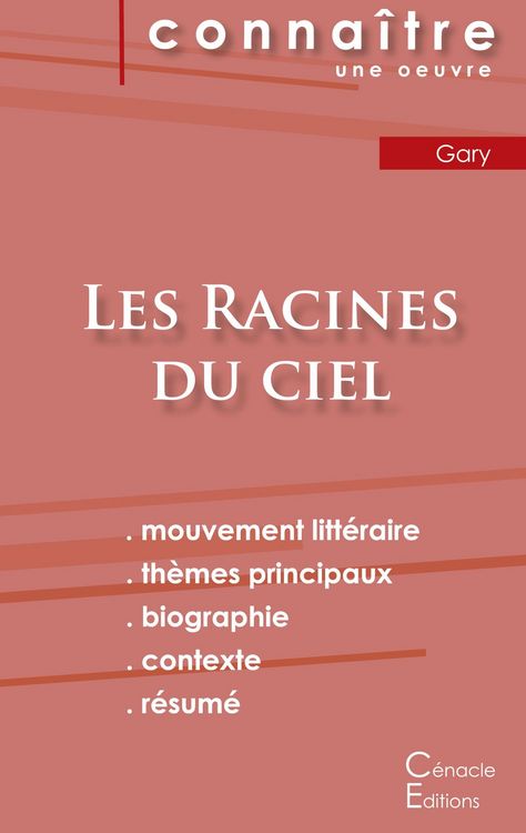 Produktbild: Fiche de lecture Les Racines du ciel de Romain Gary (Analyse litt&eacute;raire de r&eacute;f&eacute;rence et r&eacute;sum&eacute; complet)