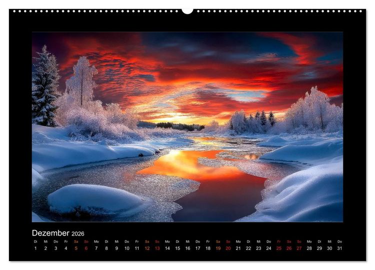 Produktbild: Im Wechselspiel der Jahreszeiten (hochwertiger Premium Wandkalender 2026 DIN A2 quer), Kunstdruck in Hochglanz