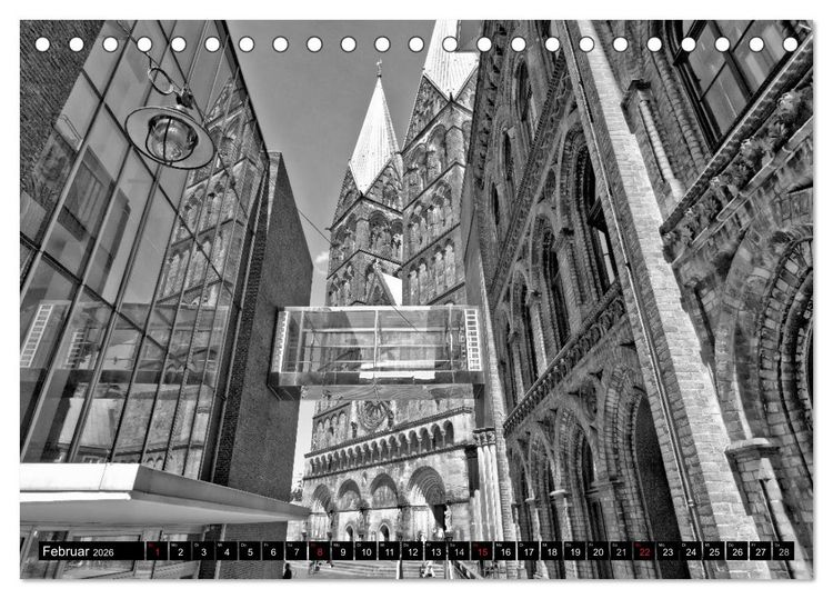 Produktbild: Historisches Bremen (Tischkalender 2026 DIN A5 quer), CALVENDO Monatskalender