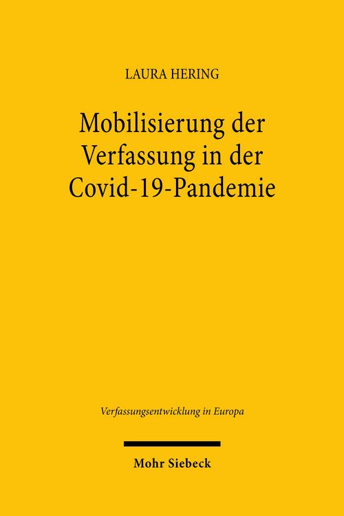 Produktbild: Mobilisierung der Verfassung in der Covid-19-Pandemie
