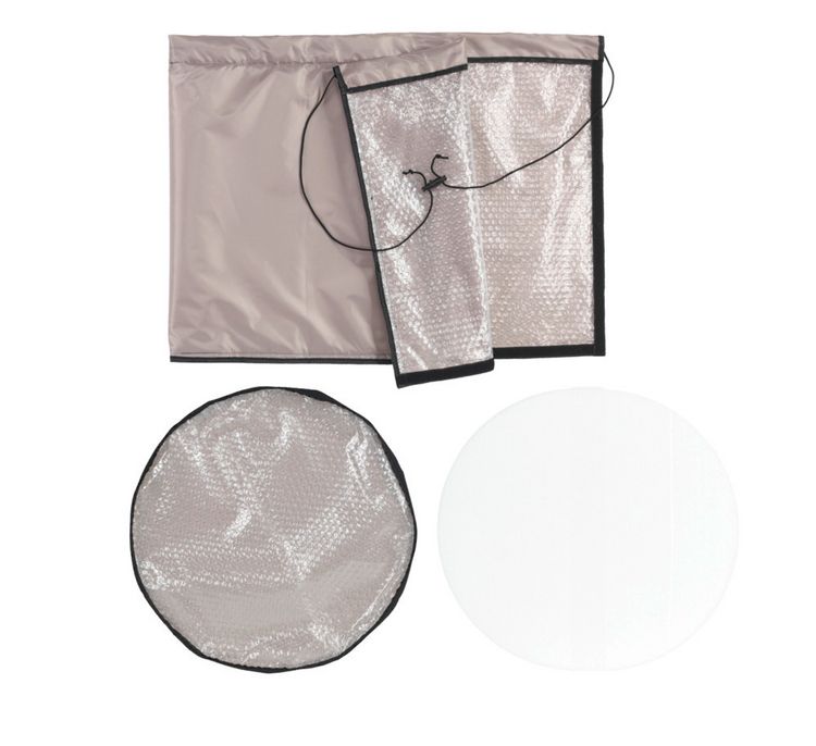 Produktbild: Pflanztopf-Sack 30x40cm, beige, 28L, Polyester, 2er Set, extra dicke Bodenplatte f&uuml;r Isolierung