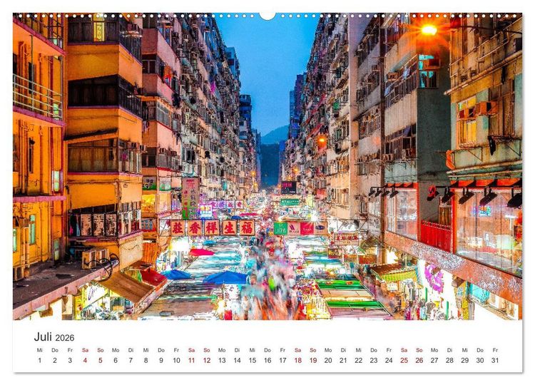 Produktbild: Hongkong - eine einzigartige Weltstadt (Wandkalender 2026 DIN A2 quer), CALVENDO Monatskalender