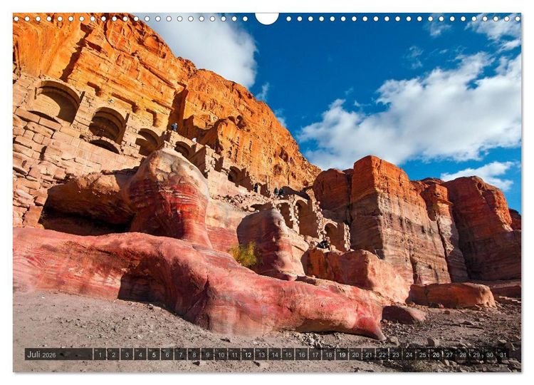 Produktbild: Jordanien &ndash; Felsenstadt Petra (Wandkalender 2026 DIN A3 quer), CALVENDO Monatskalender