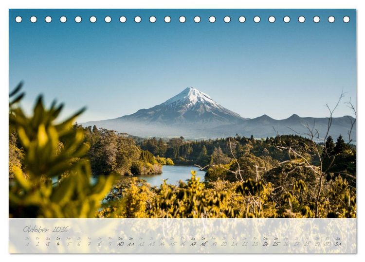 Produktbild: Neuseeland von Nord bis S&uuml;d (Tischkalender 2026 DIN A5 quer), CALVENDO Monatskalender