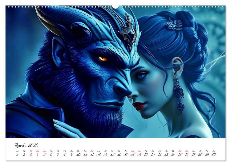 Produktbild: Dunkle M&auml;rchenwelten (Wandkalender 2026 DIN A2 quer), CALVENDO Monatskalender