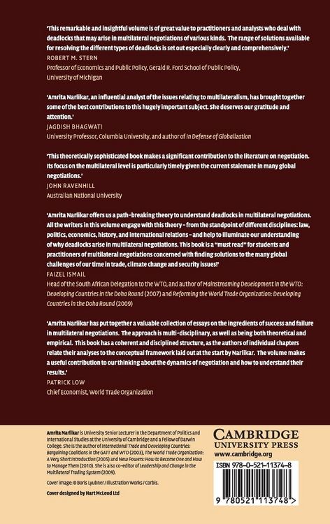 Produktbild: Deadlocks in Multilateral Negotiations
