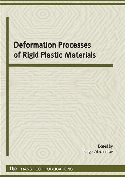 Produktbild: Deformation Processes of Rigid Plastic Materials